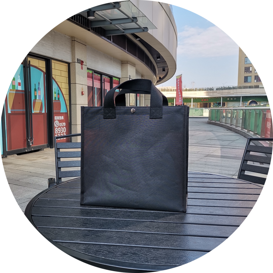 麻布大容量帆布手提袋学购物袋防水环保袋便当袋黑色布袋子女包