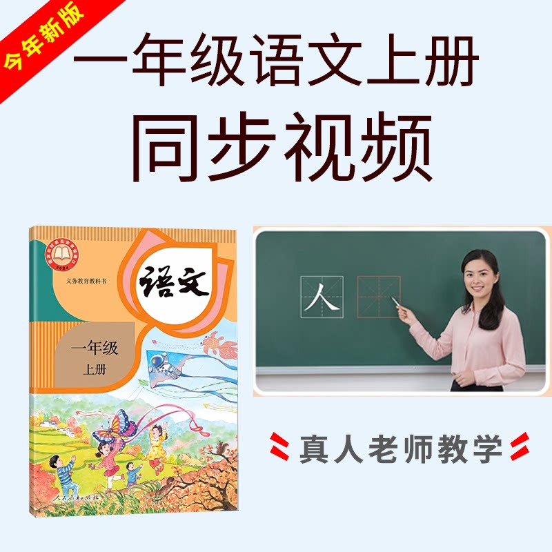 人教版小学语文一年级同步视频课真人视频教学幼小衔接预习复习