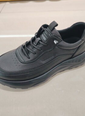 2026年春季男式休闲鞋03186软牛皮系带轻便厚底真皮鞋垫正装单鞋