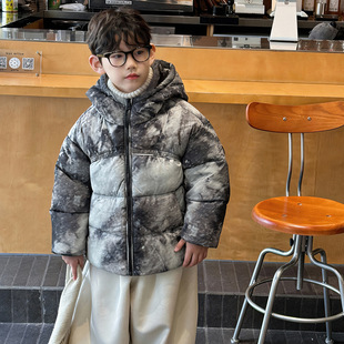棉小铺男童羽绒服儿童冬季滑雪服2025新款白鸭绒童装连帽保暖外套
