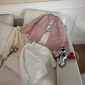 春日基础百搭衬衣儿童休闲翻领上衣潮童2026春装 纯色气质衬衫