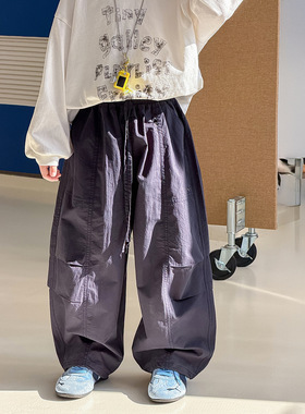 棉小铺男童休闲裤儿童春季韩版2026新款简潮百搭轻薄宽松童装裤子