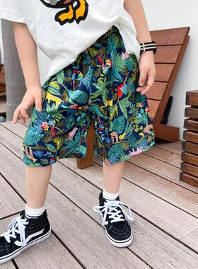 25新款绵绸竹节棉丛林男女儿童防蚊裤长裤大屁屁裤沙滩短裤睡觉穿