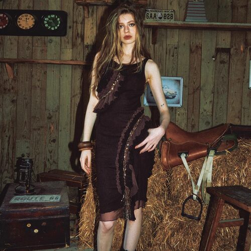 花边蕾丝网纱露背性感修身连衣裙