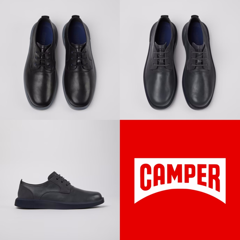 国内现货折扣 CAMPER男鞋看步代购 超轻系带休闲皮鞋男 K100356