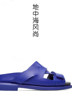特价现货专柜正品 camper/看步女士紫色平底凉拖鞋女 K200637-002
