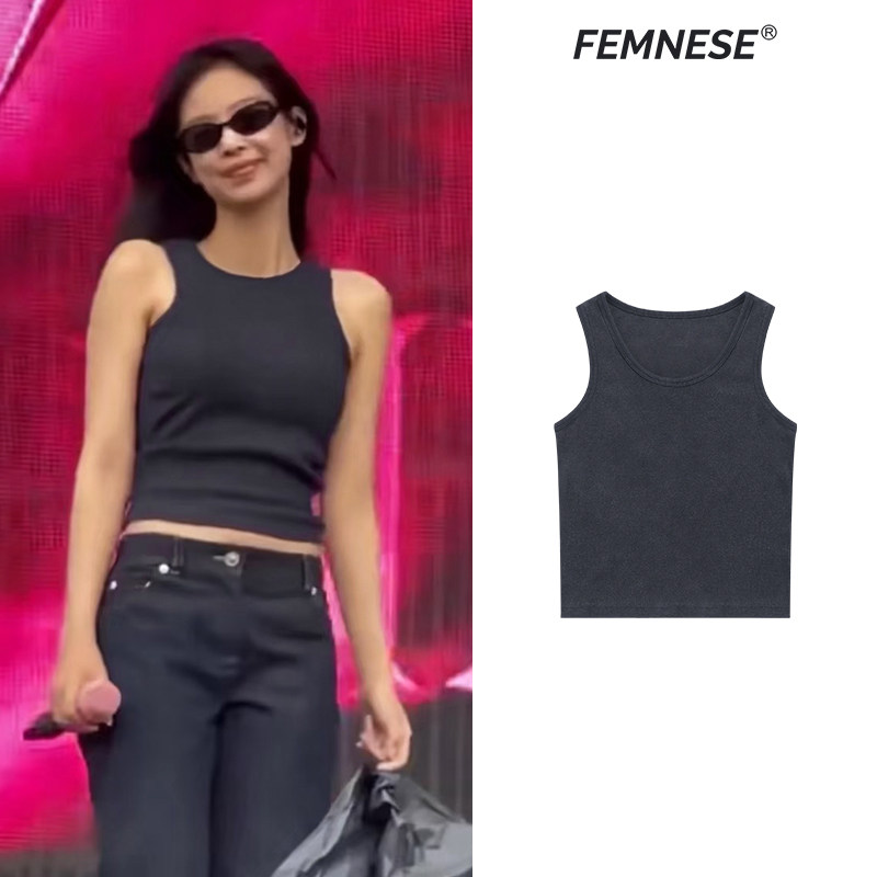 jennie 金智妮同款25ss复古基础款内搭修身运动背心打底吊带女潮,女装/女士精品,背心吊带,淘宝优惠券,粉丝福利购,淘宝优惠卷