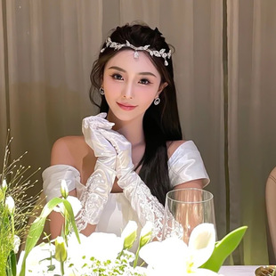 超仙水钻流苏额饰异域公主波西米亚水滴皇冠发箍新娘眉心坠发饰女