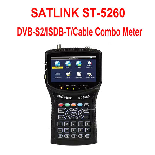Satlink ST-5260 DVB-S2 ISDB-T satllite Finder频谱寻星仪