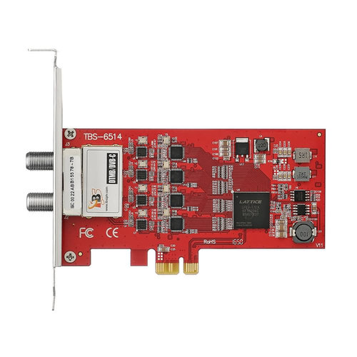 TBS6514接收卡香港DTMB DMB-T数据接收PCI-e电视卡调谐器调制器