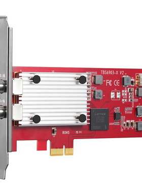 TBS6903-X接收卡DVB-S2X调谐器Stid135 IPTV电视卡电脑数据网卡