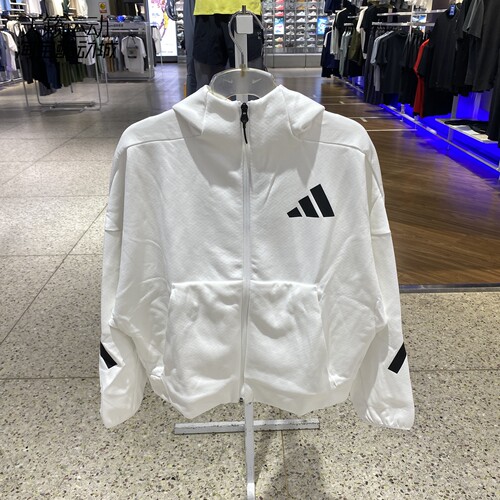 阿迪达斯女连帽夹克外套