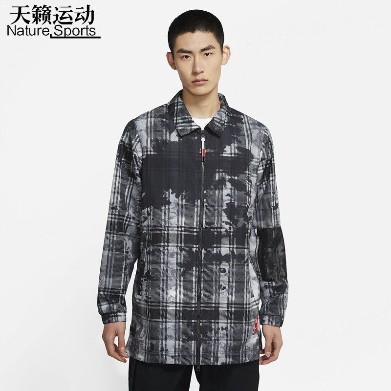 耐克欧文篮球休闲中长款夹克外套