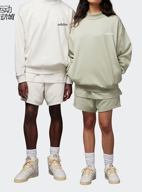 阿迪达斯三叶草男女情侣新加绒运动休闲套头卫衣IA3436-3435-3434