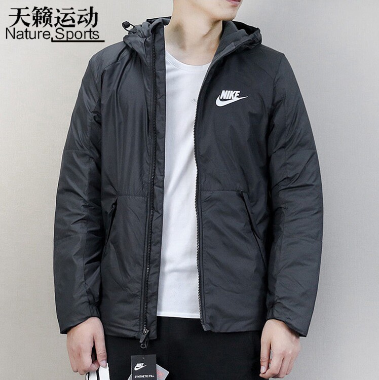 外套耐克加绒运动夹克衣棉服