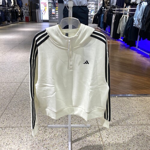 Adidas阿迪达斯女加绒连帽卫衣