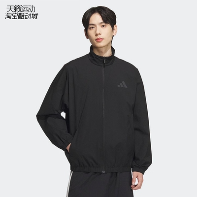 阿迪达斯男士立领薄款外套