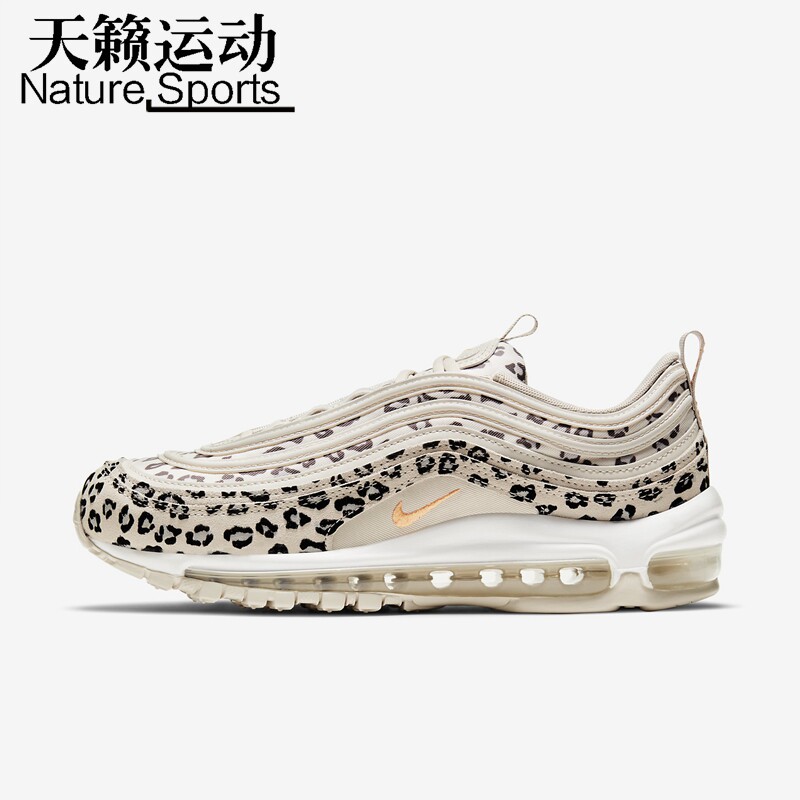 Nike耐克女鞋AIR MAX97 LX豹纹气垫复古运动休闲跑步鞋CW5595-001