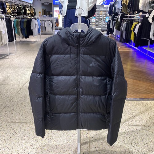 阿迪达斯男连帽羽绒服