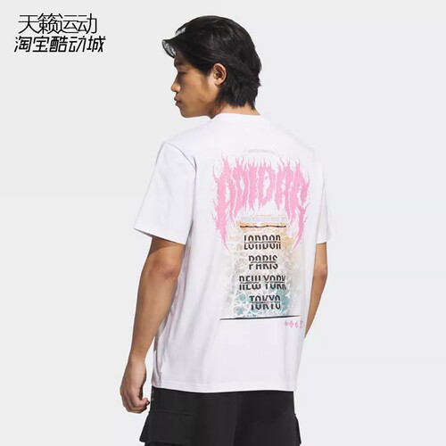 阿迪达斯三叶草男圆领短袖T恤