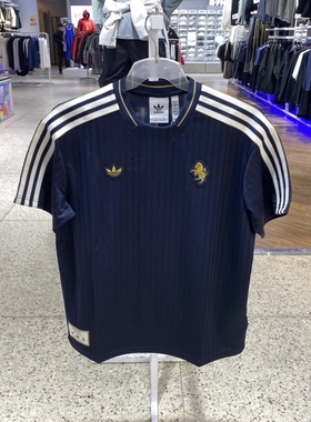 阿迪达斯三叶草男装新款足球运动短袖T恤JF0458-2581-0386-0595