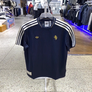新款 0386 足球运动短袖 2581 0595 T恤JF0458 阿迪达斯三叶草男装