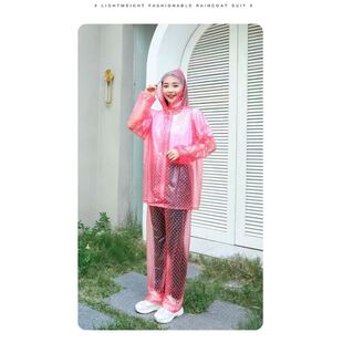 电动车用雨衣采茶专用雨衣雨裤套装全身开衫雨衣拉链款户外徒步