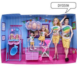 怀孕的小嘴巴大娃娃生宝宝大肚子孕妇儿童小女孩公主新年玩具礼物