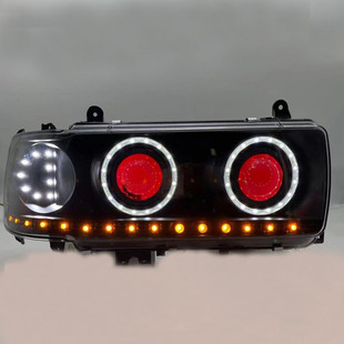 LXGD陆地巡洋舰4500天使眼大灯F80双光透镜氙气LC80LED改装日行