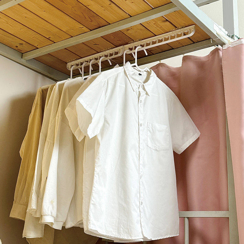 学生寝室上下铺床上出租房十孔架床边挂衣架衣钩宿舍上铺挂架