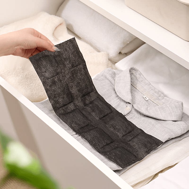 日本进口衣柜除湿袋备长碳可重复使用干燥剂衣物防潮抽屉防霉除臭