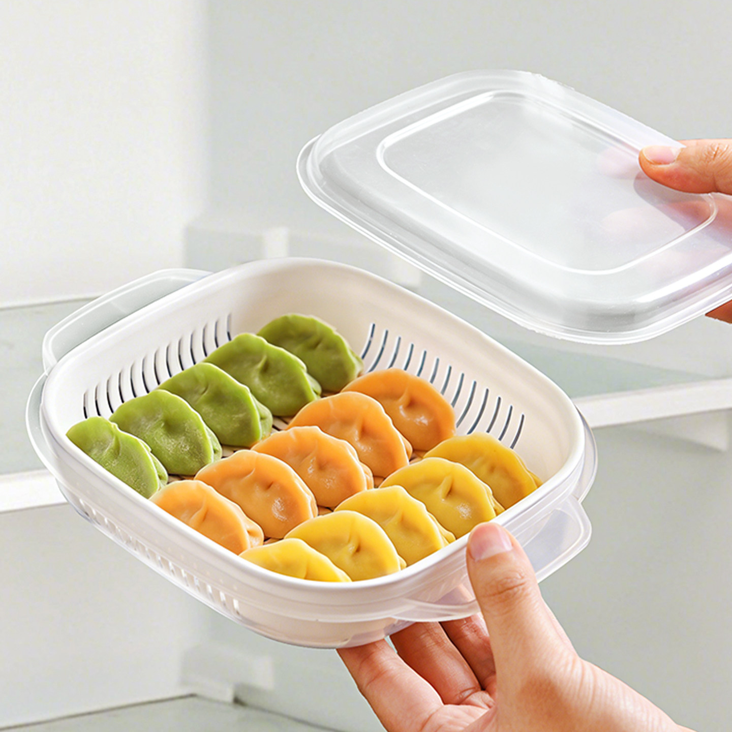 宝宝馄饨冷冻盒婴儿小号水饺子辅食专用储存分装冰箱保鲜盒食品级