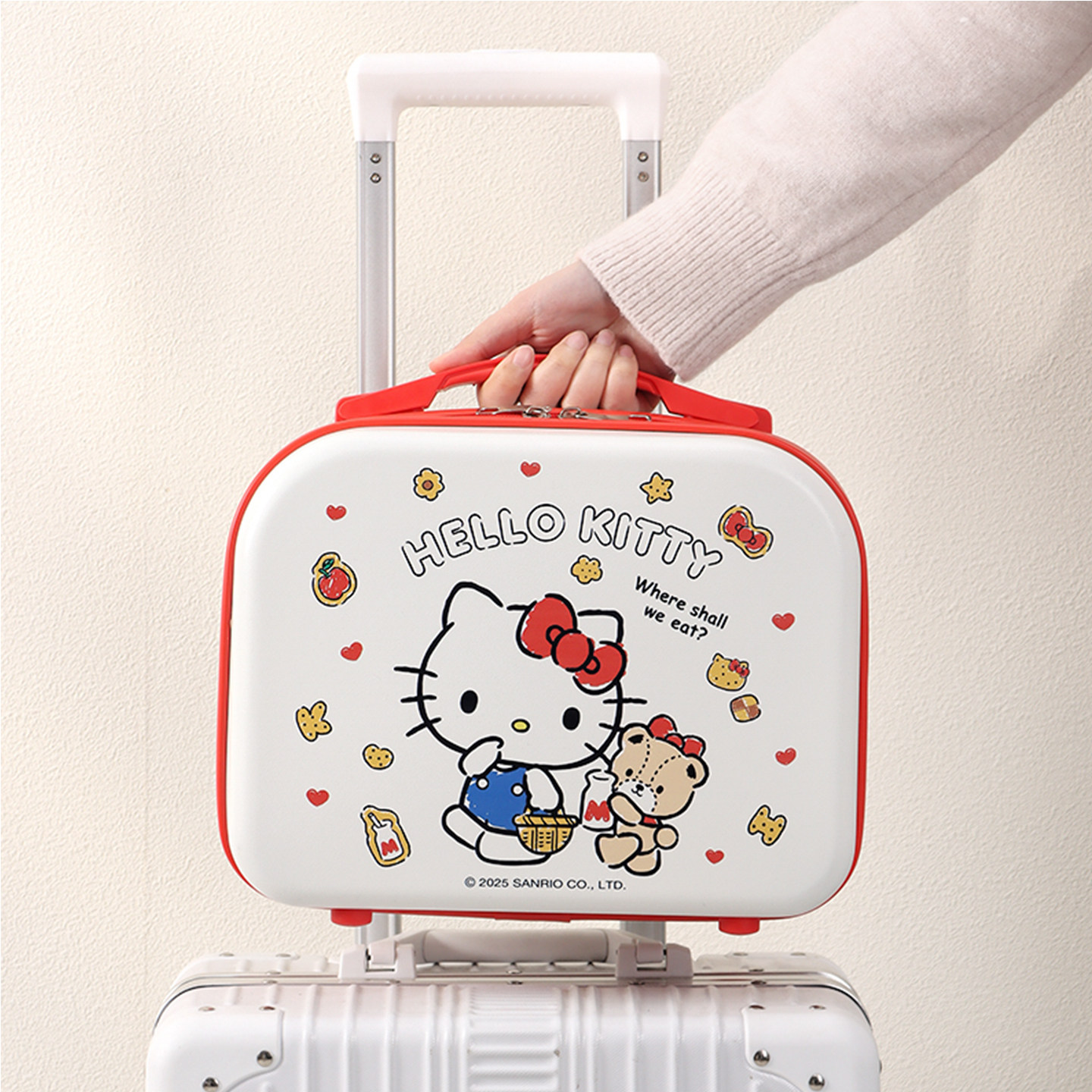 HelloKitty行李箱子旅行14寸可登上飞机女儿童新款手提小型化妆包,箱包皮具/热销女包/男包,旅行箱,淘宝优惠券,粉丝福利购,淘宝优惠卷