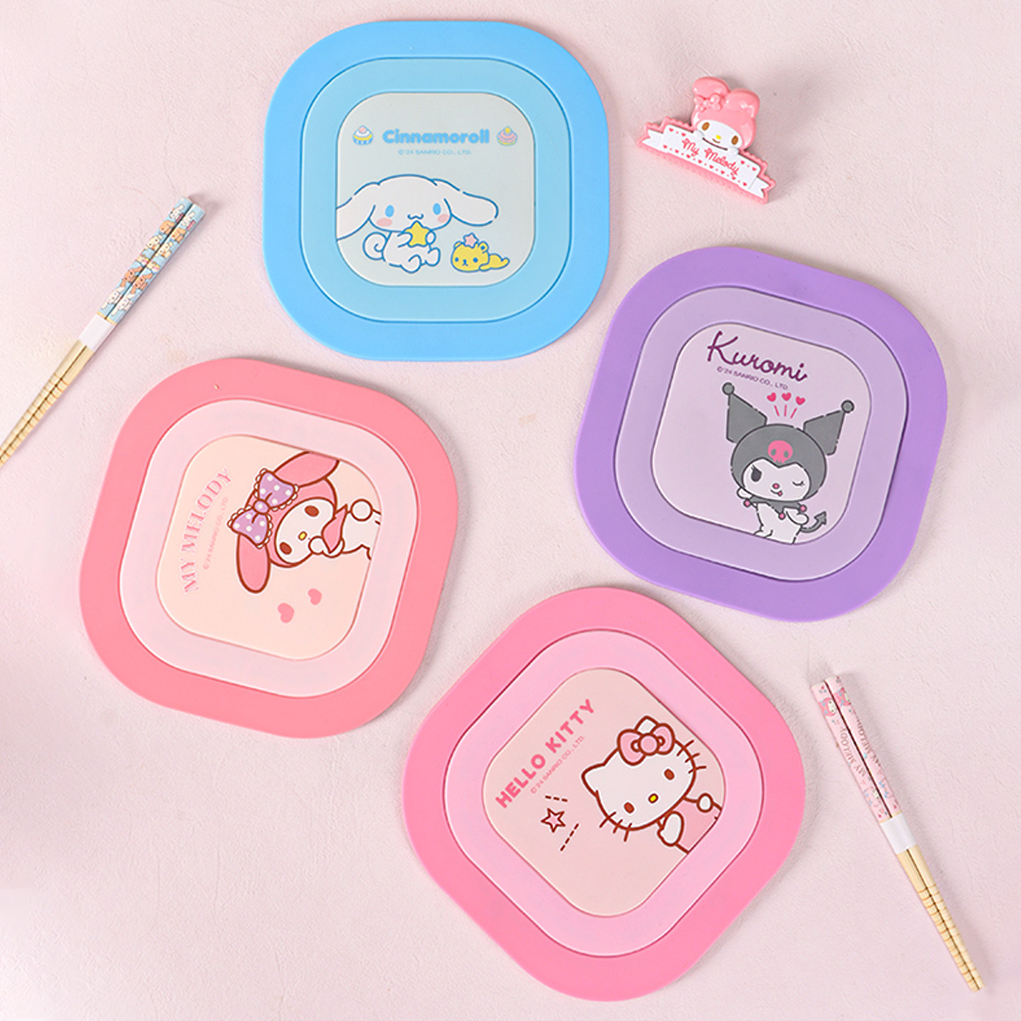 三丽鸥隔热垫餐桌台砂锅碗盘杯子专用防烫耐高温2026新款硅胶磁吸,餐饮具,餐垫,淘宝优惠券,粉丝福利购,淘宝优惠卷