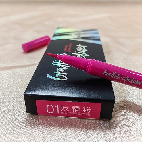 凯芙兰街头涂鸦彩色眼线笔朋克舞台不晕染持久防水防汗新手初