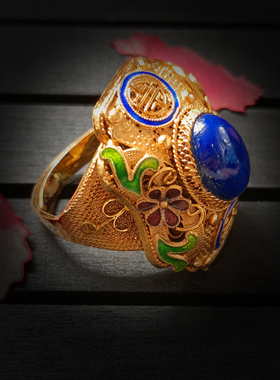 非物质文化遗产天然青金石纯手工