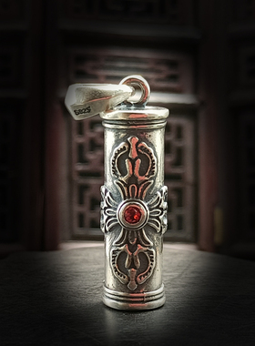 9256纯银宝瓶舍利塔十字金刚杵