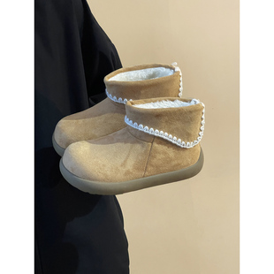 路十三冬季加绒雪地靴女款加厚保暖防滑女士棉鞋2025新款冬天鞋子