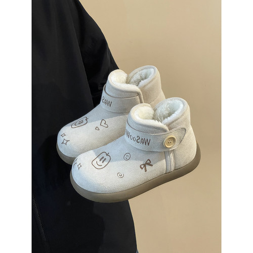 路十三冬天鞋子秋冬女鞋2025冬季加绒加厚雪地靴防滑户外保暖棉鞋