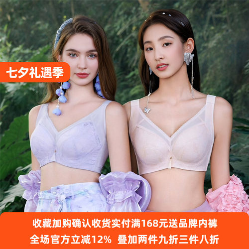 大胸显小内衣奥丝蓝黛透气性感