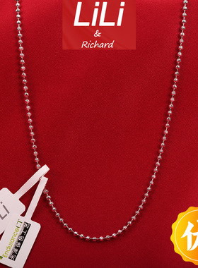 加粗钻石链意大利进口百搭粗万能基础配翡翠吊坠项链裸素链纯银