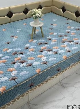 冬季毛绒防滑榻榻米床盖可做拉链拆洗东北农村土炕单卧室大炕垫子