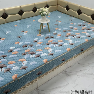 冬季毛绒防滑榻榻米床盖可做拉链拆洗东北农村土炕单卧室大炕垫子