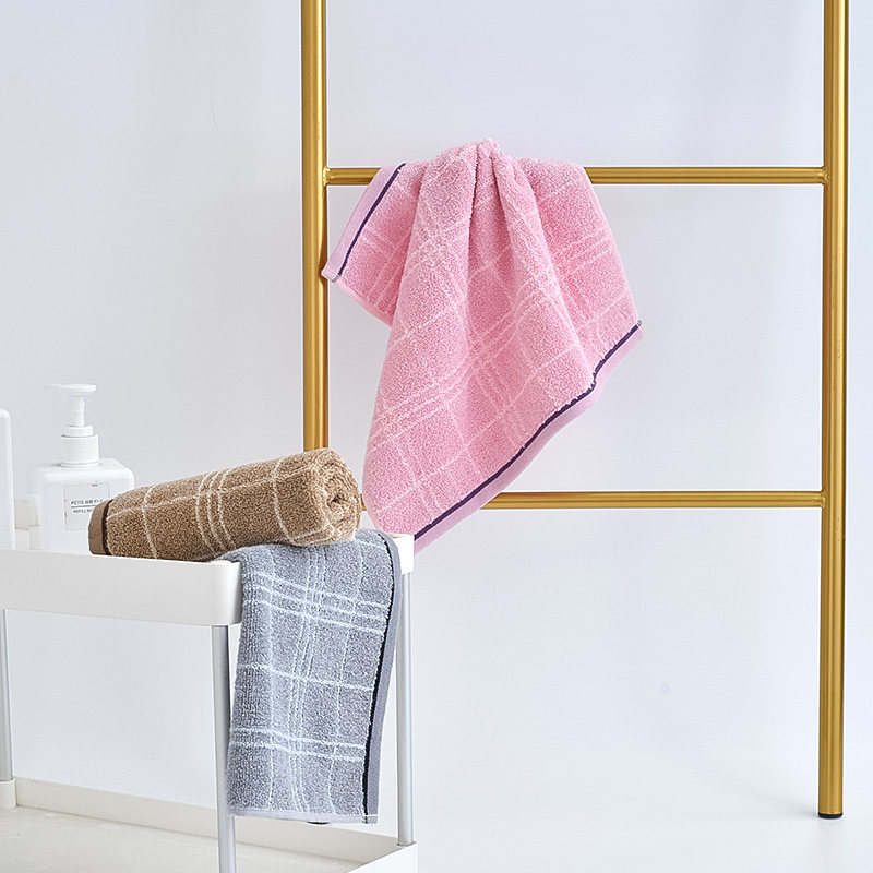 洁丽雅纯棉方巾成人洗脸家用擦手巾儿童小毛巾亲肤毛巾 3条包邮