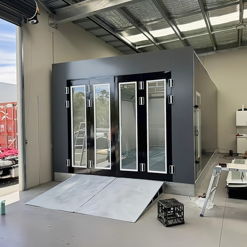 汽车烤漆房环保喷漆房中涂打磨