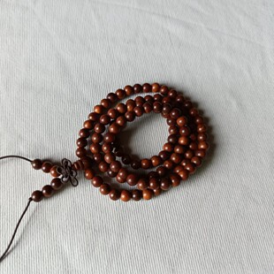 厂家直销印尼血龙木108颗佛珠手链帝王木透光木念珠手串男女饰品