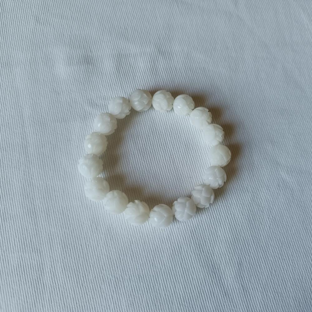 手串白菩提根莲花手串可爱