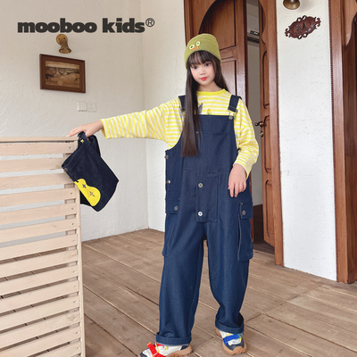 MoobooKids_本期主推超柔软超时髦重工飞机扣日系进口背带裤