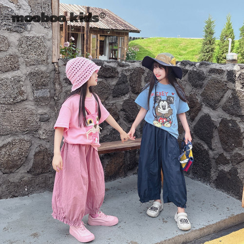 墨宝童装 MoobooKids_三色户外轻量速干防蚊立体花苞下摆裤子
