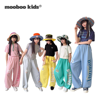 墨宝童装 MoobooKids_本期主推薄透软夏日印花五色束口运动裤